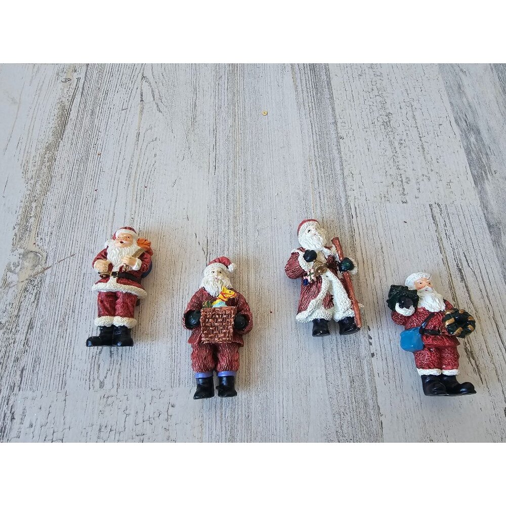 Vintage Santa magnet tree‎ Xmas decor fridge